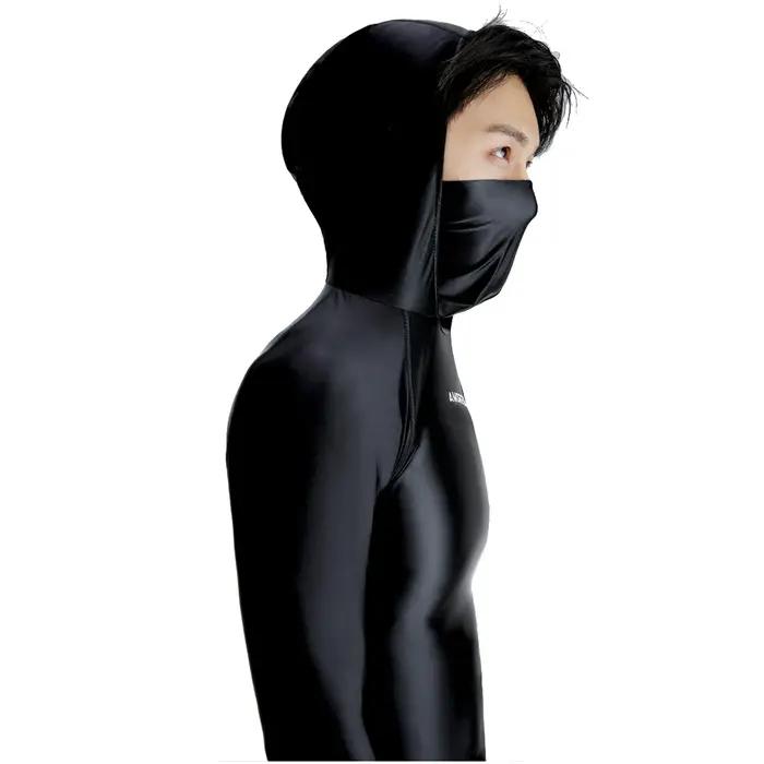 AMORESY Hyperion-Économie de course à capuche multifonctionnels, col haut, crème solaire, t-shirts c