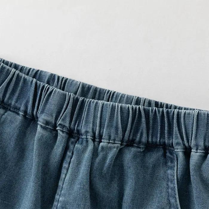 Ensemble deux pièces Dave Bella pour bébé : haut blanc doux et pantalon élastique – Collection Print