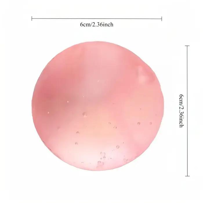Jouets spongieux en maltose rose Mochi, jouet sensoriel Anti-Stress, doux, simulé, Transparent, joue