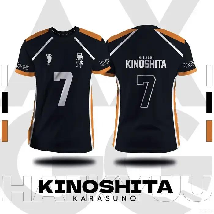 Haikyuu Fukurodani Hinata dessin animé Cosplay hommes maillot été à manches courtes enfants t-shirt