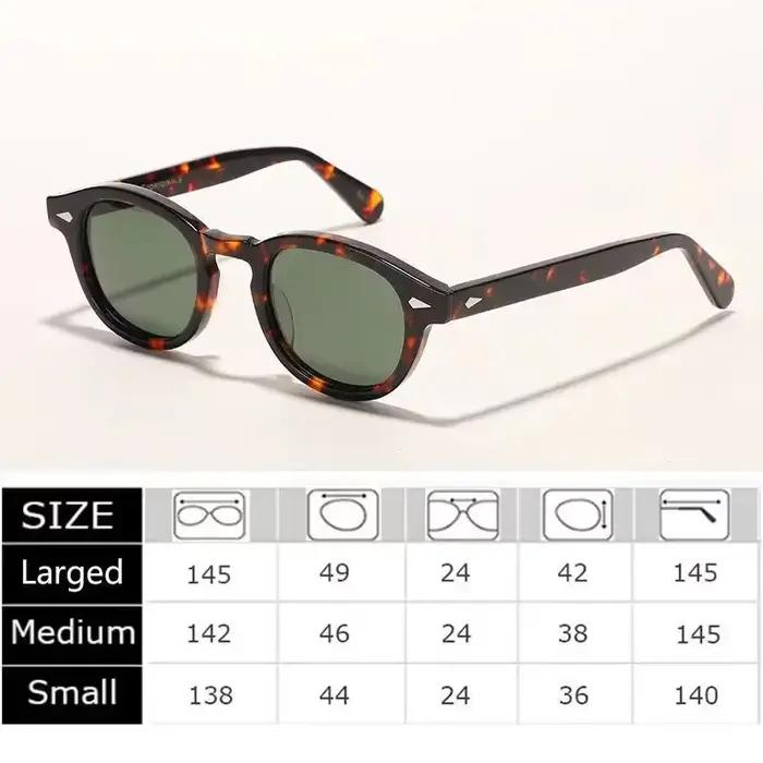 Lunettes de soleil polarisées Johnny Depp pour hommes et femmes, lunettes de soleil vintage, monture