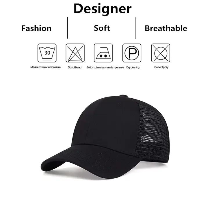 Casquette de Baseball unisexe à 8 lignes sur le bord du chapeau, chapeaux décontractés réglables pou