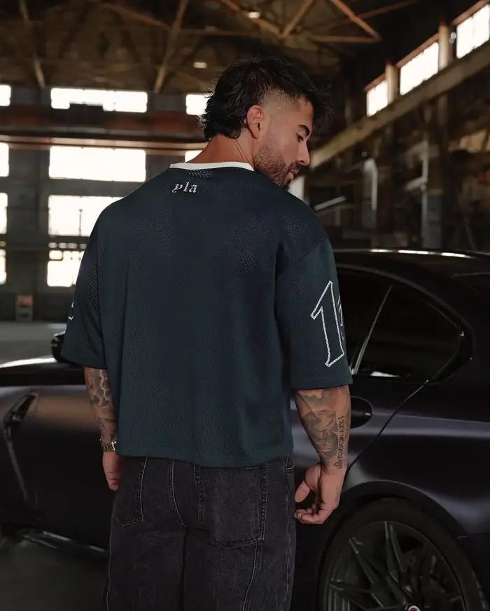 T-shirts hommes été nouveaux sport hommes T-shirts loisirs col en V mode vêtements amples et confort
