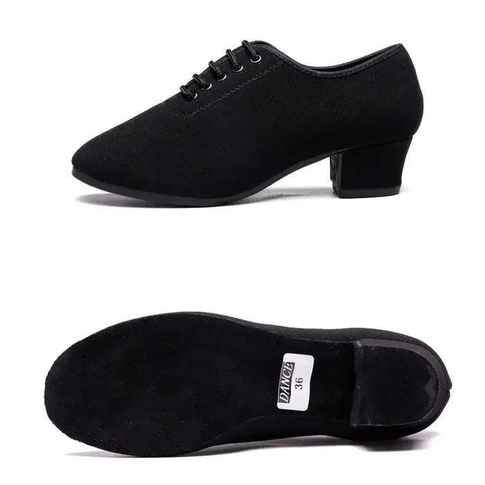 Chaussures de danse d'hiver pour femmes, chaussures de danse modernes Oxford à semelle souple, chaus