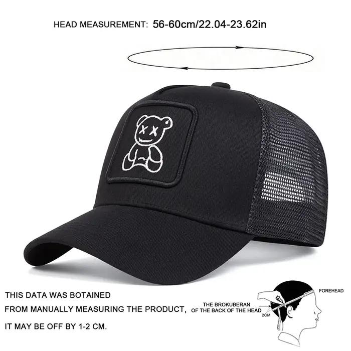Casquettes de Baseball unisexes XX Little Bear brodées, chapeaux décontractés réglables pour l'extér