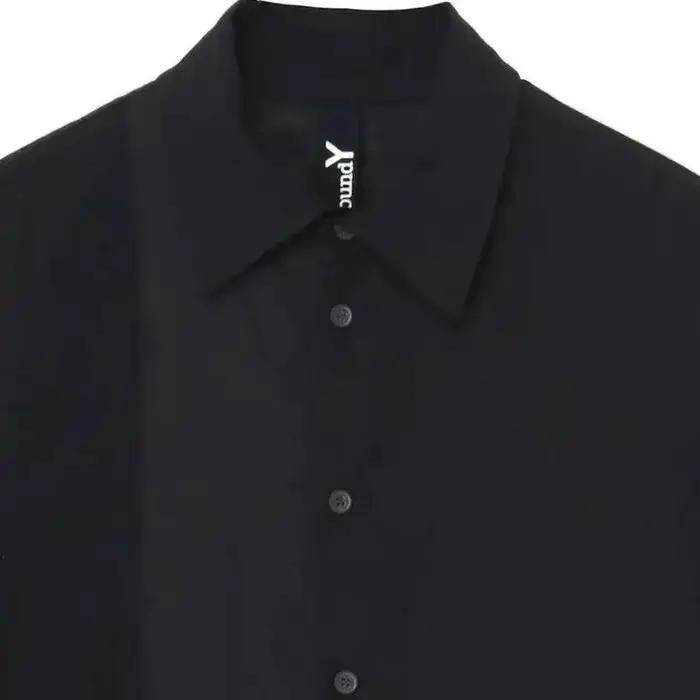 HKSH printemps automne nouveau homme marée Chic Yamamoto chemise foncée tissé à la main longueur moy