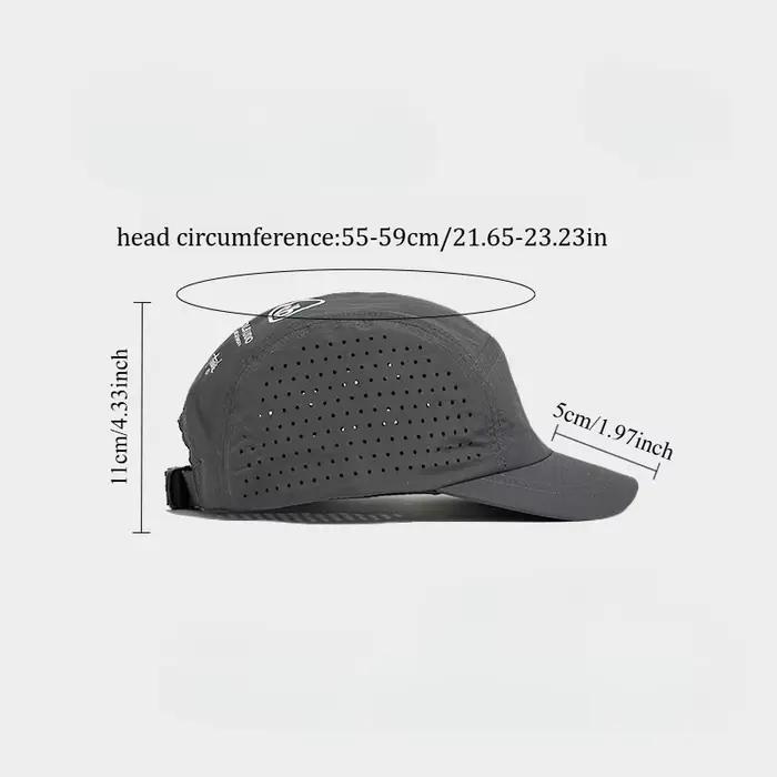 Casquette de baseball en maille à séchage rapide à bord court – Pare-soleil léger et respirant avec