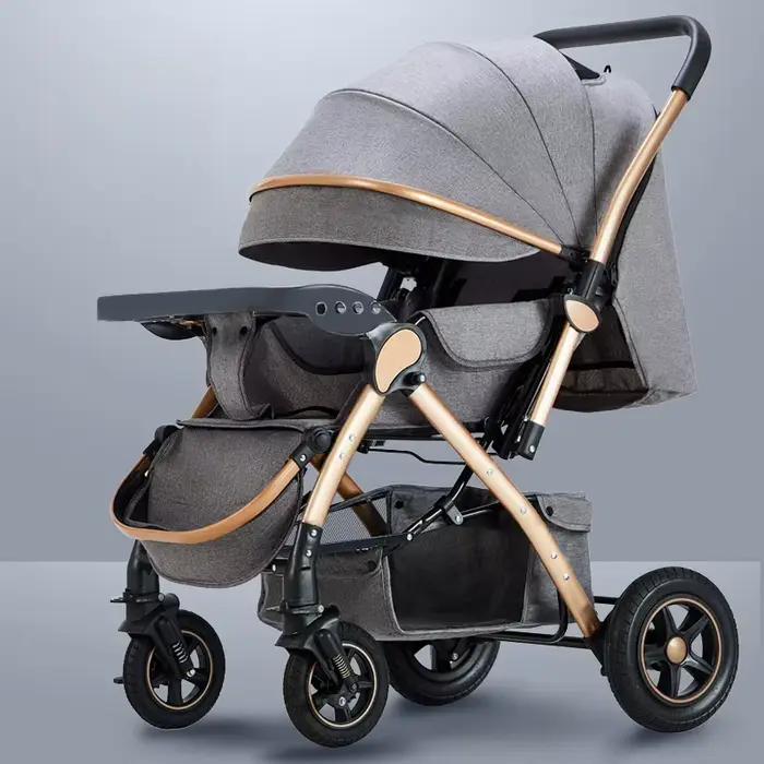 Poussettes à quatre roues High Landscape, Landau, Landau, Pliable, Lavable, Multifonctionnel, Baby C