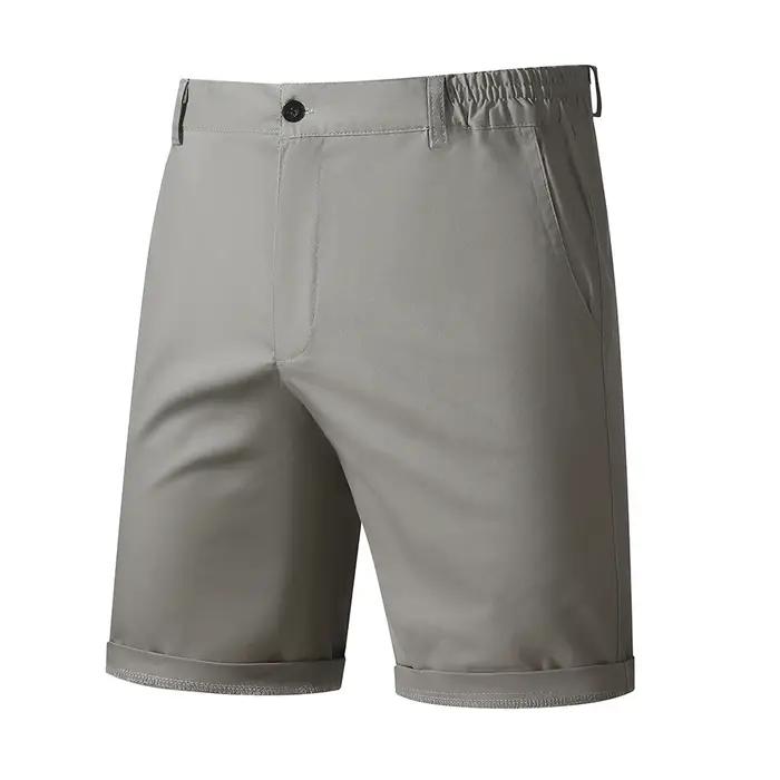 Shorts pour hommes 100% coton, couleur unie, de haute qualité, pour l'été, plage, décontractés, mode