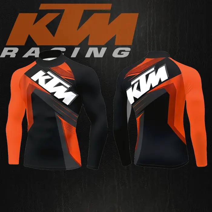 Maillot de cyclisme pour homme à manches longues KTM Racing Team, séchage rapide, respirant, idéal p