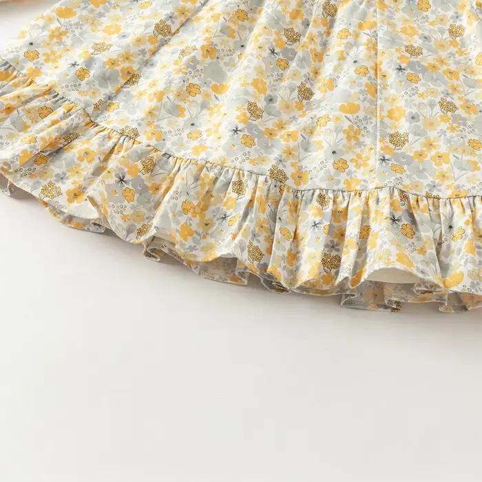 Dave Bella enfants doux mignon imprimé fleuri pantalon ensemble filles bébé automne mode décontracté