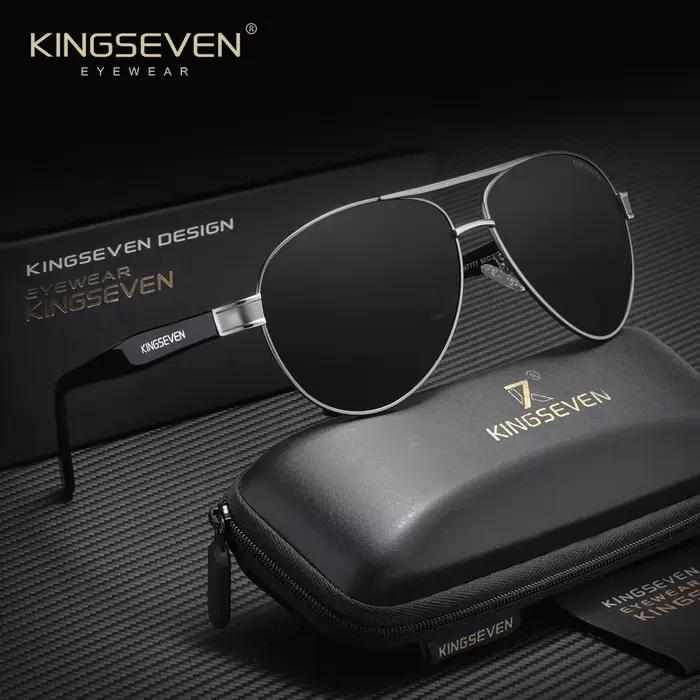KINGSEVEN rétro mâle lunettes de soleil hommes Piltot lunettes de protection en plein air conduite c