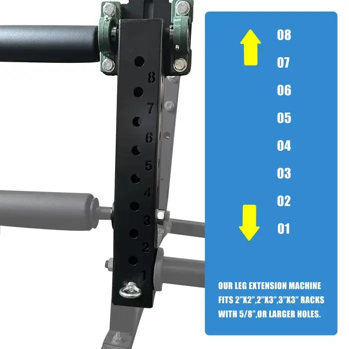 Machine d'extension et de boucles de jambe montée Power T1, équipement de gymnastique à domicile, pr