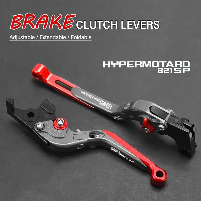 Leviers de frein à main et d'embrayage réglables, pliables et extensibles, pour moto DUCATI HYPERMOT