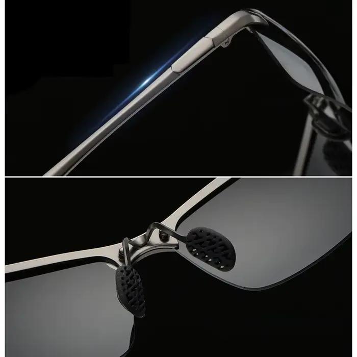 Lunettes de soleil polarisées photochromiques pour hommes, lunettes de conduite, lunettes de pêche c