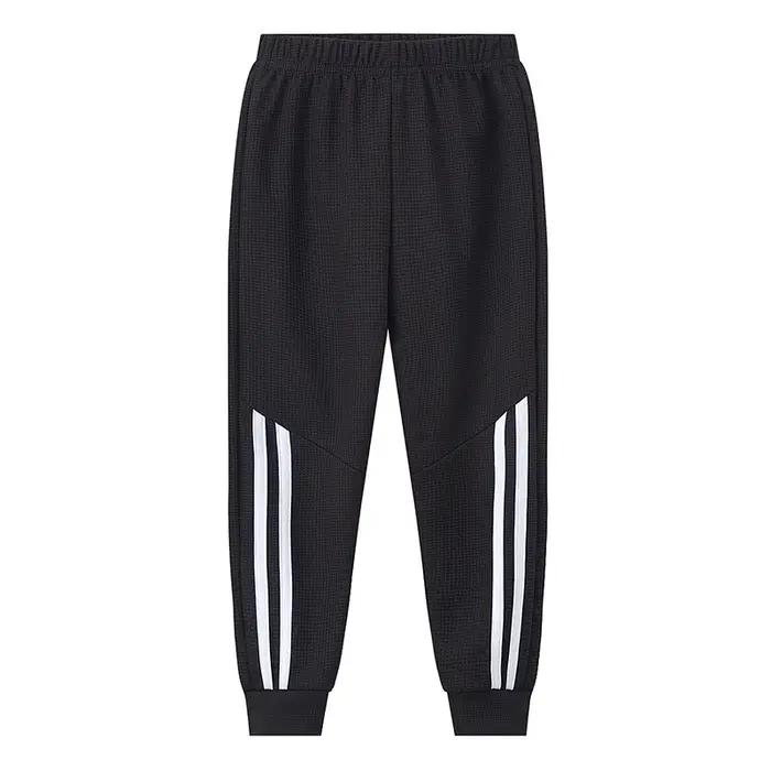 Pantalon gaufré uni pour enfants, pantalon de sport décontracté, pantalon Joker Harun, taille élasti
