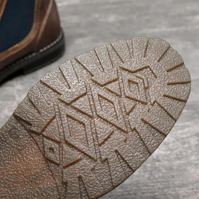 BHKH 2025 hommes Chelsea bottes nouveau hiver hommes bottes en cuir souple sangle élastique bottines