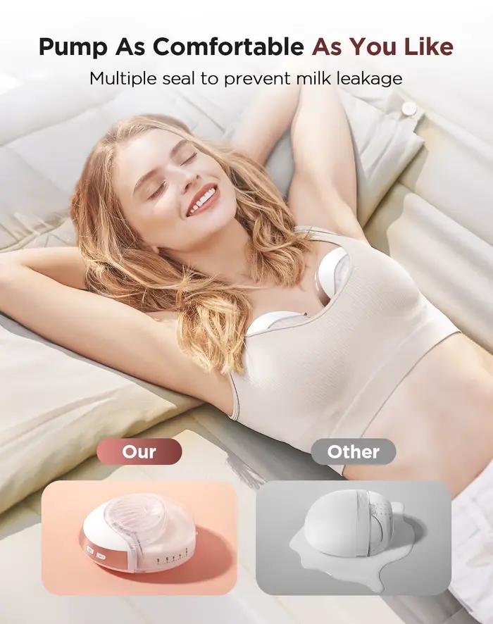 Tire-lait mains libres 3 modes et 12 niveaux tire-lait électrique, collecteur de lait indolore et sa