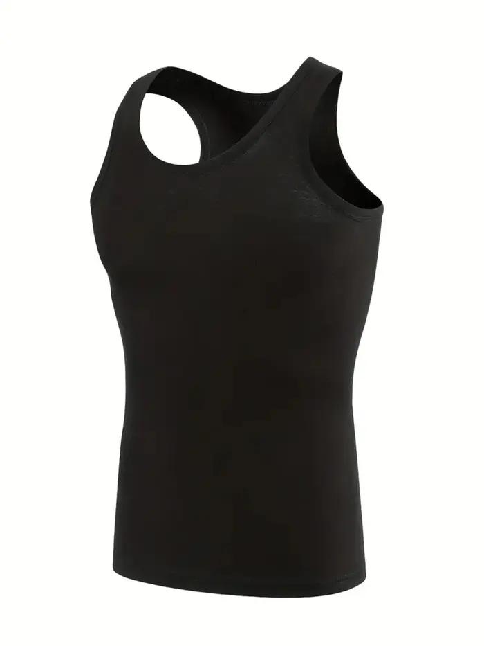 Gilet pour hommes noir 5 pièces respirant à séchage rapide en fibre de polyester gilet de sport adap