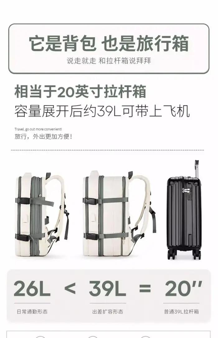 Sacs à dos de charge multifonctionnels de grande capacité, sacs d'affaires, sac à dos de voyage exte