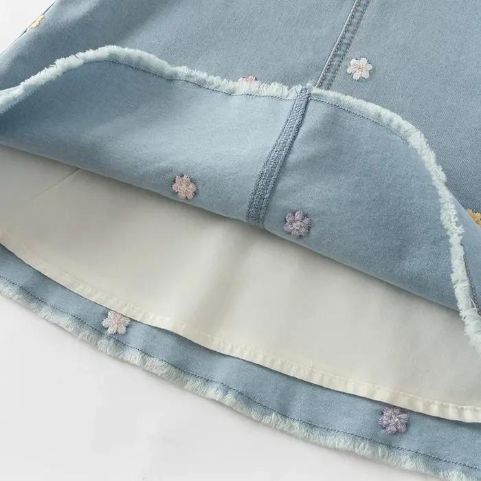 Dave Bella filles manches gilet robe automne printemps doux décontracté Floral Cowboy débardeur robe