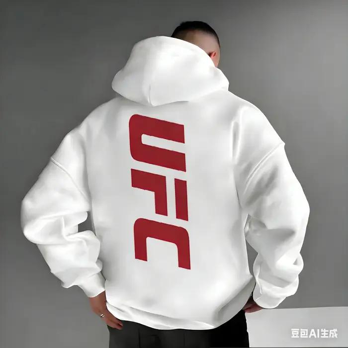 Sweats à capuche pour hommes à motifs – Imprimés audacieux au dos, inspirés du MMA, style streetwear