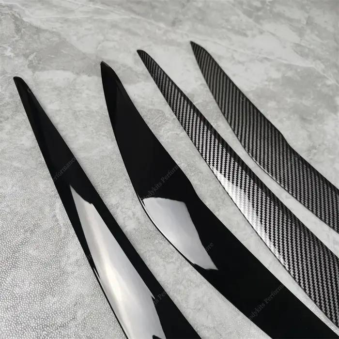 2 pièces ABS brillant phare mauvais sourcils paupières pour BMW F20 F21 1 série 116d 118i 120i 120d