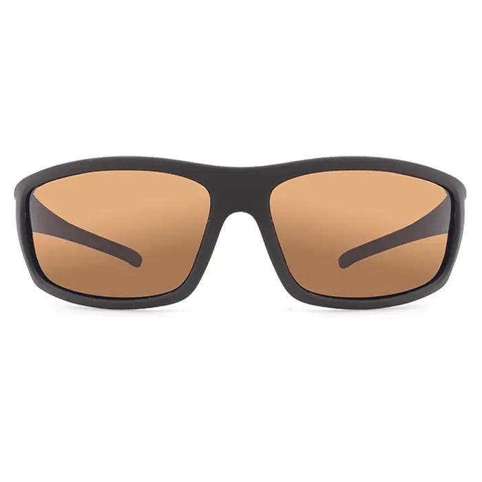 Lunettes de soleil polarisées de marque pour homme 2026, design rectangulaire marron, verres de spor