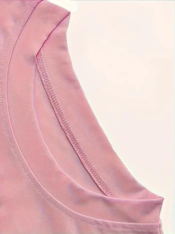 Haut polyvalent à manches courtes pour femmes, élégant, décontracté, col rond, Style sportif d'été,