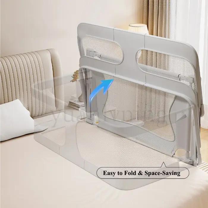 Clôture de lit de bébé pliable, Rail de sécurité pour berceau, garde-corps pour nouveau-nés