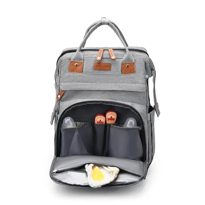 Sac maman sac mère et bébé avec moustiquaire berceau Usb charge sac mère multifonctionnel