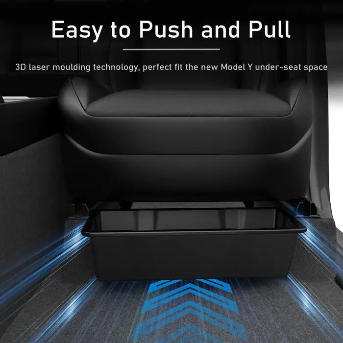 Boîte de rangement sous le siège pour Tesla modèle Y Juniper Launch 2025, organisateur de Console Ce