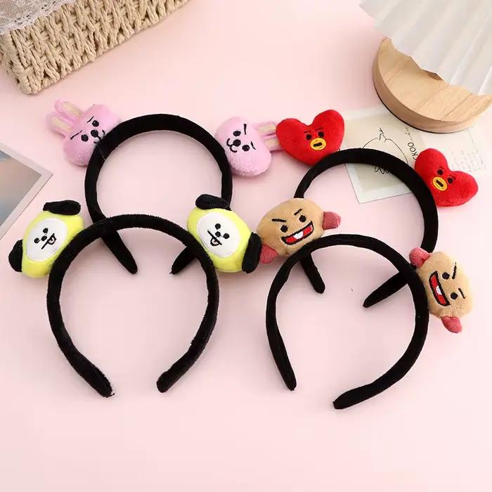 Bandeau BT21 koya RJ Shooky Man Tata Chimmy Cooky, dessin animé créatif, poupée mignonne, bandeau de