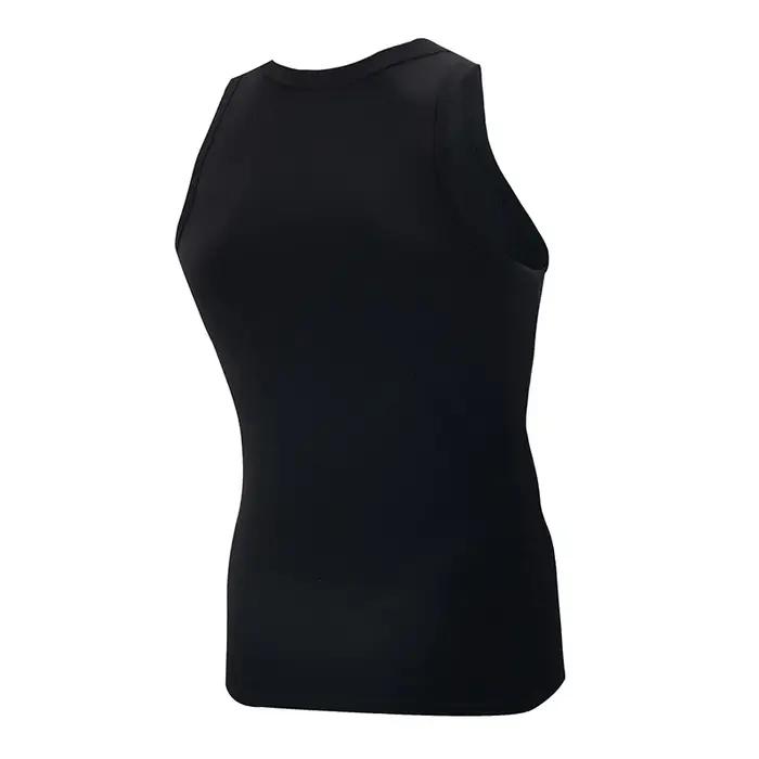 Débardeur Homme 1/3 Noir et Blanc Couleur Unie Épaules Étroites Décontracté Sport Fitness Confortabl