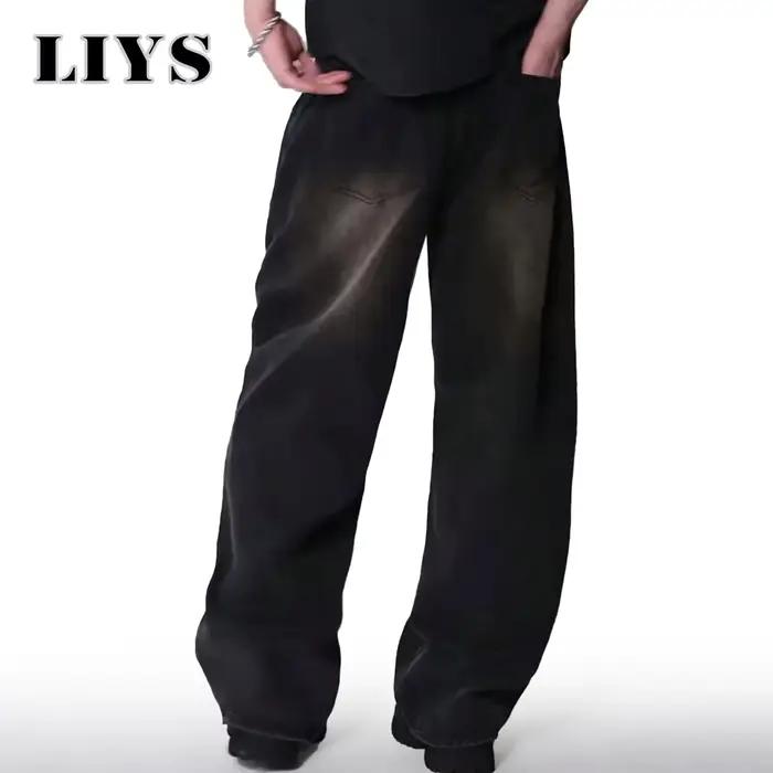 Jean quatre saisons pour hommes Version coréenne étudiant pantalons décontractés haute rue droit amp