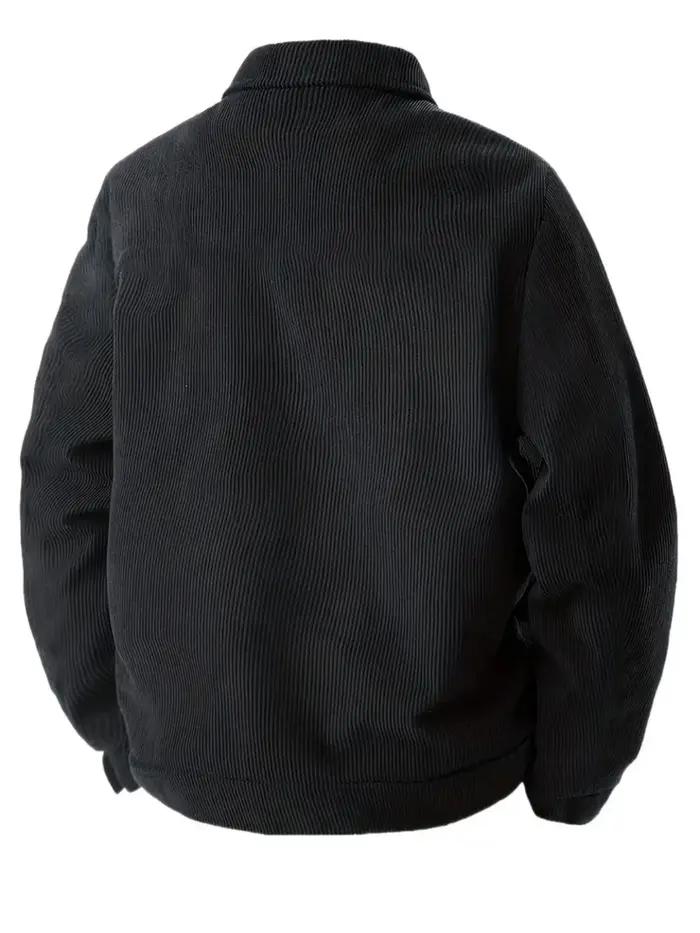 La nouvelle veste d'automne en velours côtelé pour hommes, une veste ample à revers de style japonai