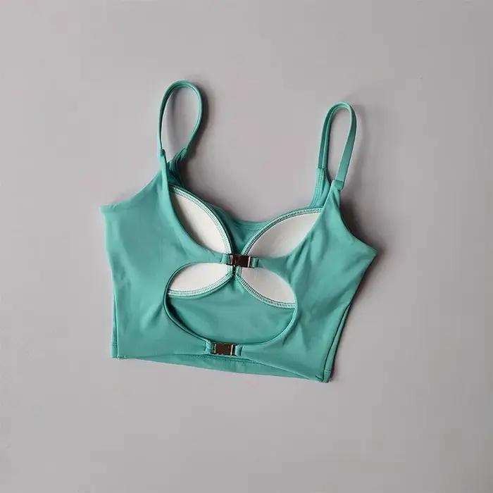 Soutien-gorge de Yoga et de Fitness pour femmes, nouvelle sangle arrière intégrée, gilet de sport, s