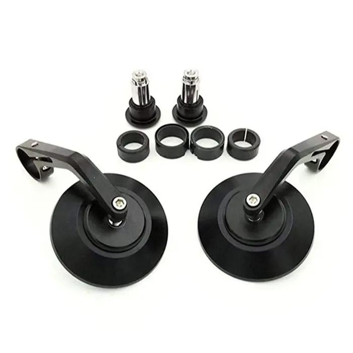 Rétroviseur de moto rond 7/8" CNC, pièces Cafe Racer, rétroviseur latéral de moto, rétroviseur de gu