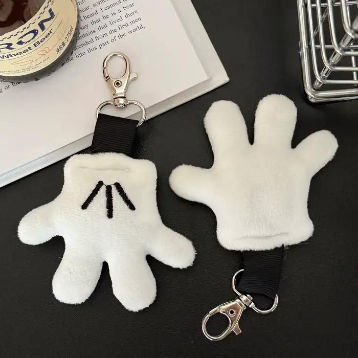 Pendentif gant en peluche créatif et merveilleux, 1/2 pièces, mignon, porte-clés, décoration de sac