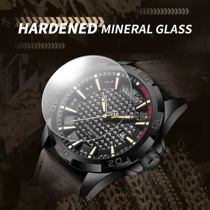NAVIFORCE hommes Sport décontracté militaire Quartz calendrier montre-bracelet pour homme d'affaires