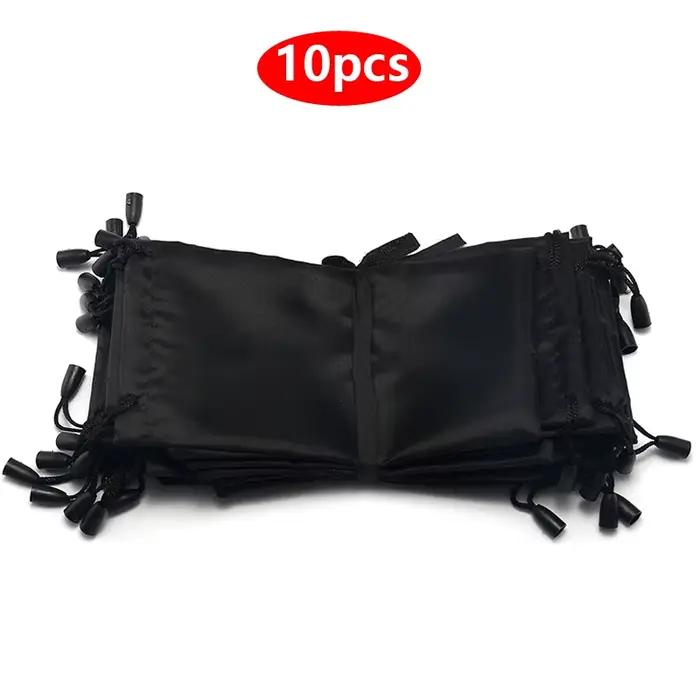 1/20 pièces Portable tissu doux étanche lunettes de soleil sac microfibre poussière stockage pochett