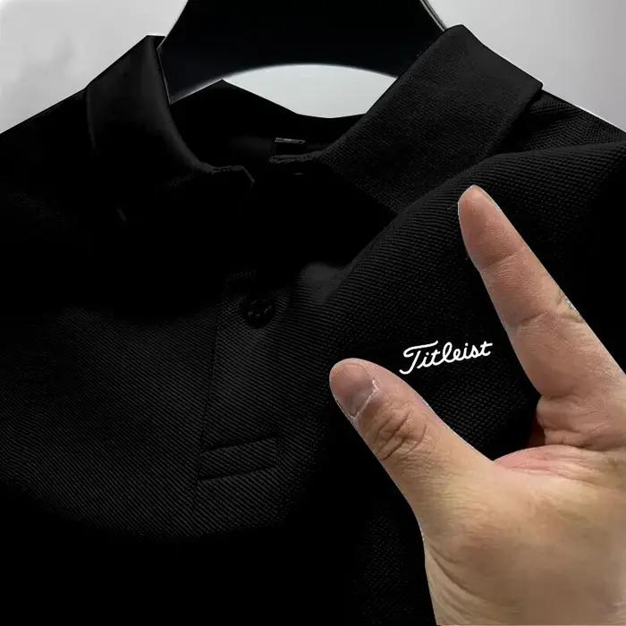 Nouveau T-shirt polo imprimé minimaliste pour homme, tendance 2026, vente chaude, tenue de golf esti