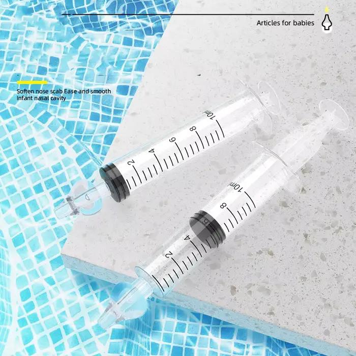 Aspirateur nasal en antarctique pour bébé, 2 pièces, 10ml, lavage de seringues, outils de soins