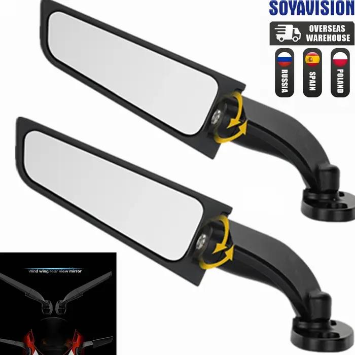 Rétroviseurs latéraux rotatifs réglables pour moto, pour BMW S1000RR Honda CBR YAMAHA YZF R6 R1 R25