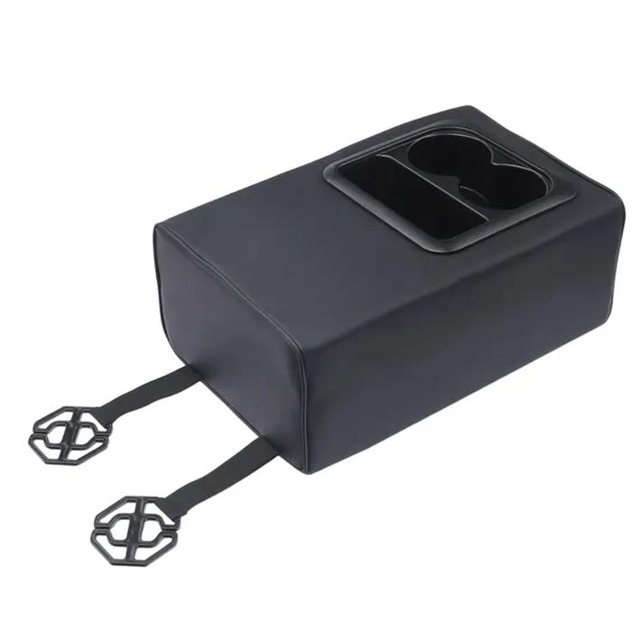 Rehausseur de boîte d'accoudoir de voiture avec porte-gobelets et double poche pour console centrale