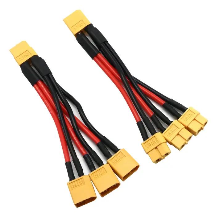 Connecteur de batterie parallèle XT60, câble mâle/femelle, double Extension, séparateur en Y/fil en