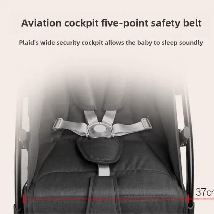 Nouveau-né Double bébé poussette léger pliable détachable assis et couché haute vue bébé Double pous