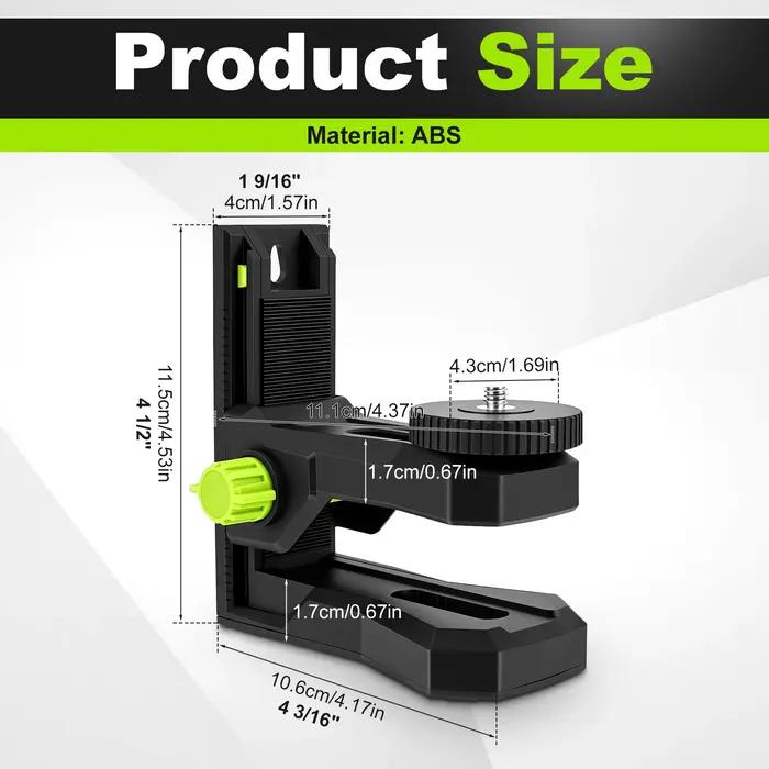 Support magnétique en forme de L pour niveau laser, trépied pour niveau laser avec filetage 1/4''-20