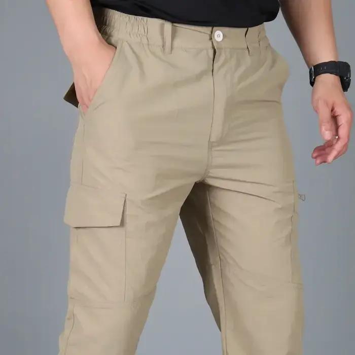 Pantalon cargo d'été pour hommes, taille asiatique, pantalon militaire tactique, jogging, trekking,