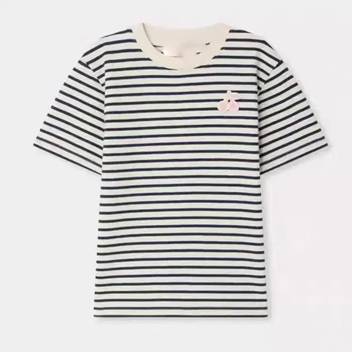 Prévente (expédition en mars) 2026 BP NOUVEAU T-shirt de printemps pour bébés filles, vêtements d'ét